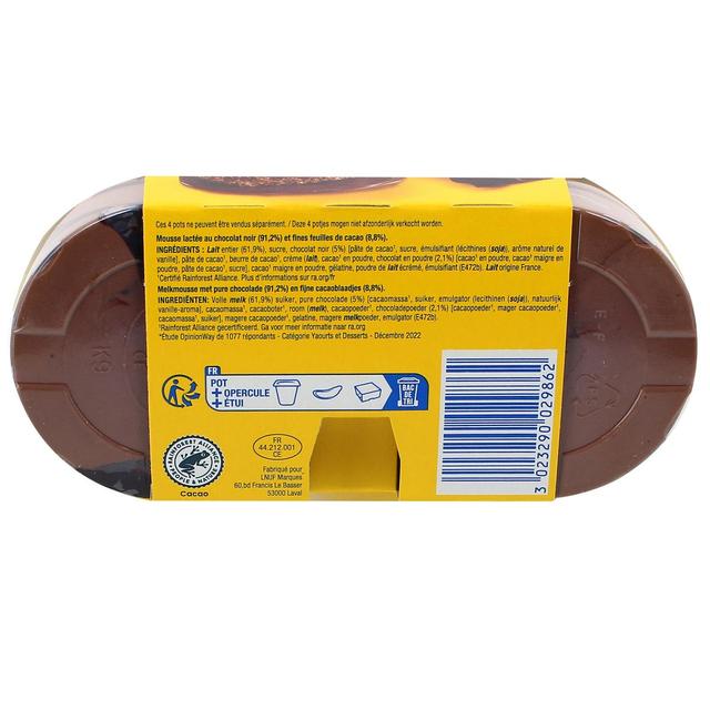 3023290029862 - La laitière - Feuilleté Mousse Chocolat Noir