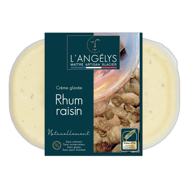 3760039982063 - L'Angelys - Crème glacée artisanale Rhum raisins