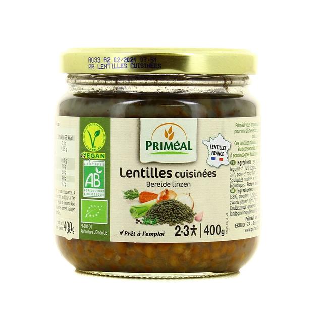 3380380082863 - Priméal - Lentilles cuisinées bio vegan