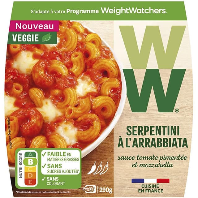 3248830002963 - WW - Serpentini à l'arrabbiata, tomate pimentée et mozzarella