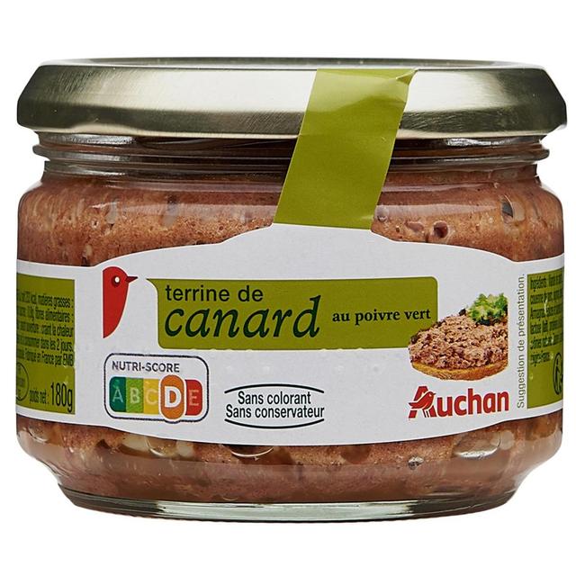 3596710304363 - Auchan - Terrine de canard au poivre vert