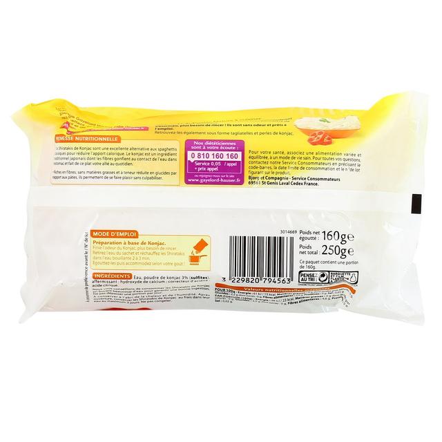 3229820794563 - Gayelord Hauser - Shirataki de Konjac nature