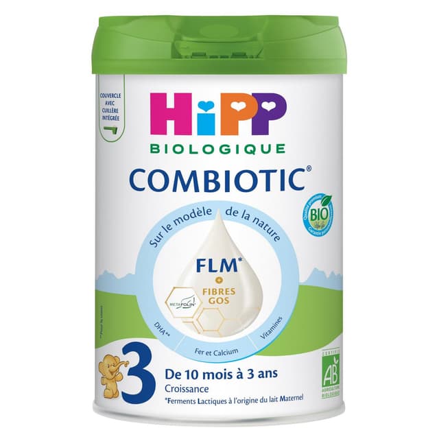 4062300456563 - Hipp - Lait de Croissance Combiotic FLM Bio 3ème âge en Poudre Bébé Dès 10 mois