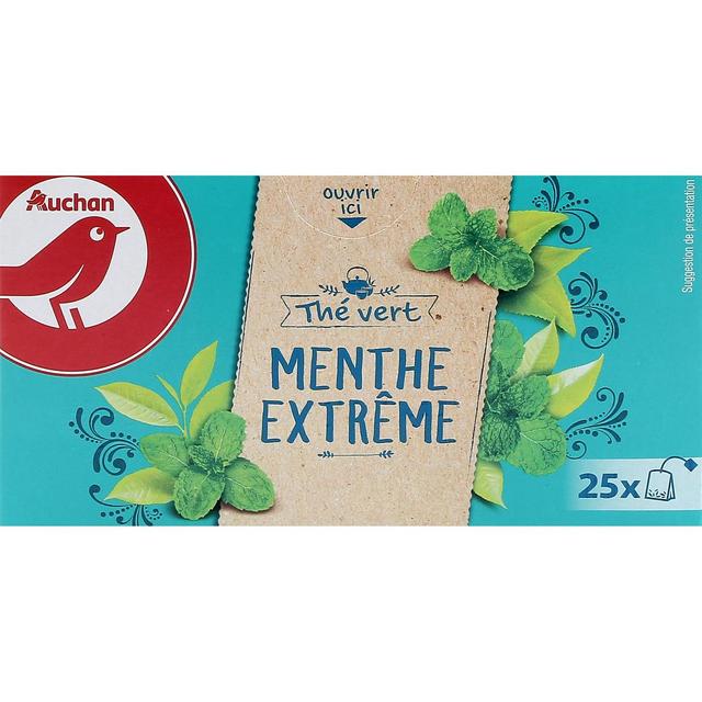 3596710486663 - Auchan - Thé vert menthe extrême