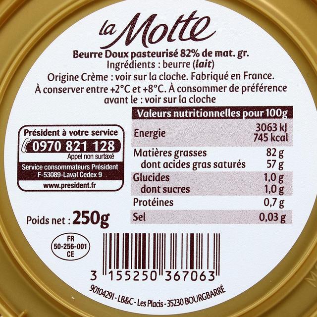 3155250367063 - Président - Motte de Beurre Doux