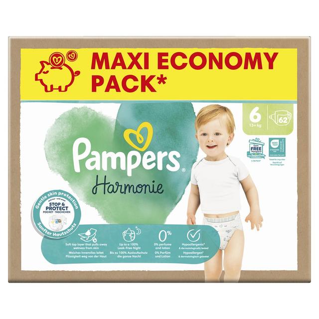 8700216668163 - Pampers Harmonie - Couches Bébés Harmonie 13+ kg T6