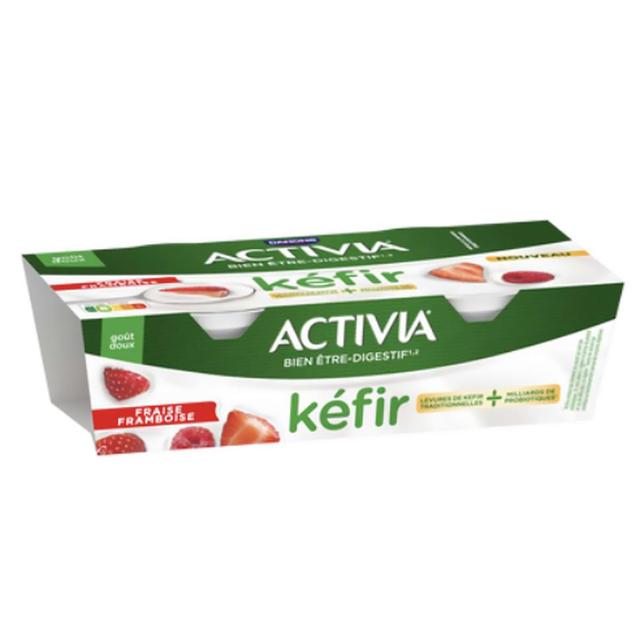 3033492058263 - Activia - Kéfir fraise framboise