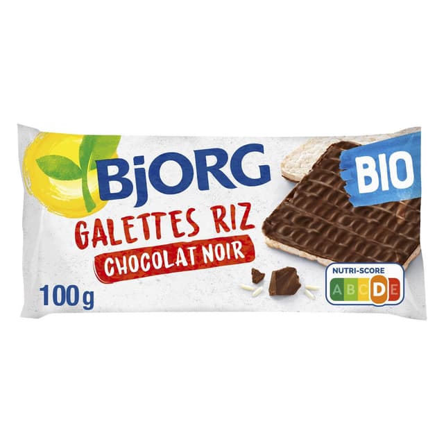 3229820789163 - Bjorg - Galettes Riz Chocolat Noir Bio