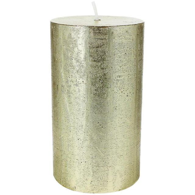 3482356779163 - Ambiances Devineau - Bougie cylindrique rustique colorée or 7