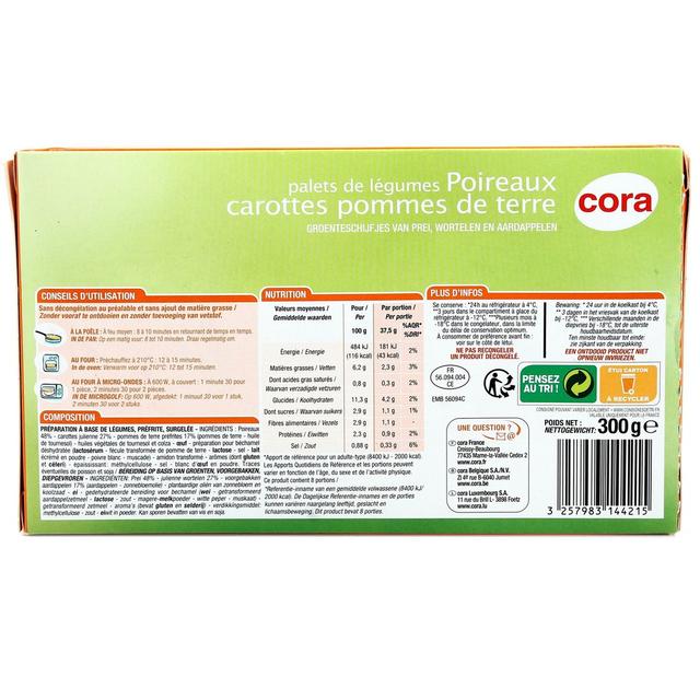 2050000269363 - Cora - 8 Palets de légumes- Poireaux carottes pomme de terre