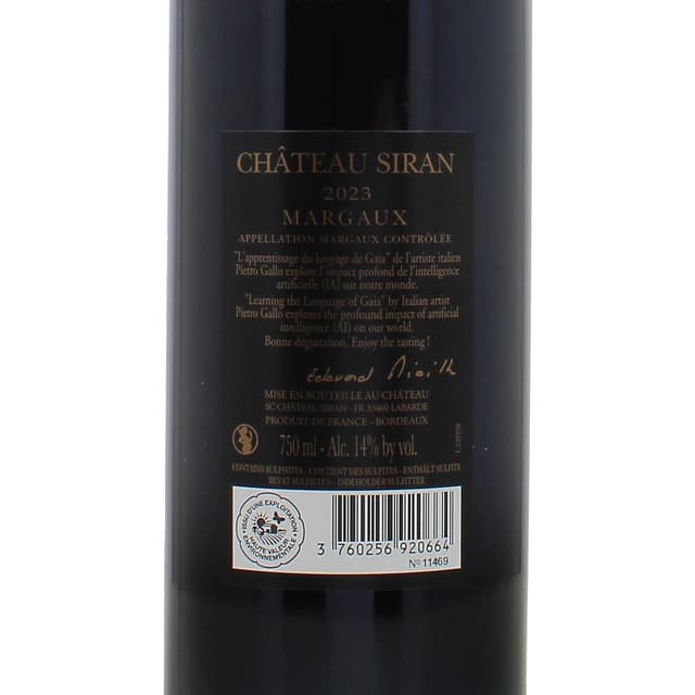 3760256920664 - Margaux AOC - Château Siran