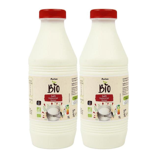 2050000410864 - Auchan - Lait entier pasteurisé bio