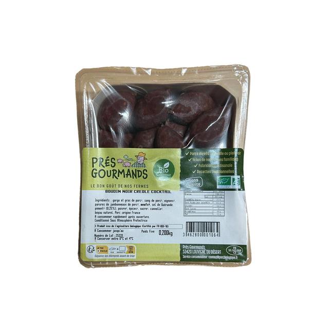3462800001064 - Prés Gourmands - Boudin Noir Créole Cocktail Bio