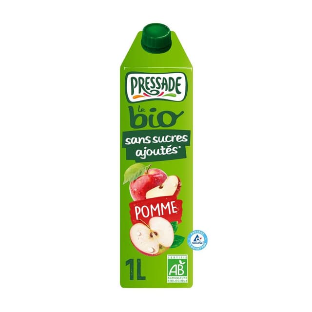3254691591164 - Pressade - Nectar pomme sans sucres ajoutés bio