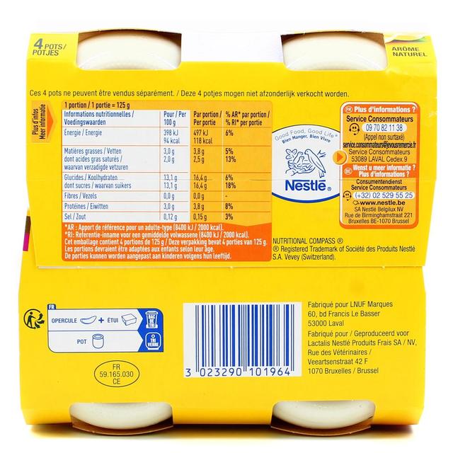 3023290101964 - La laitière - Yaourt au citron