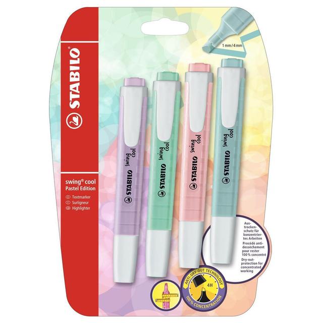 4006381522564 - Stabilo - Surligneur Swing cool pastel x4