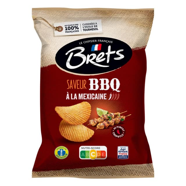 3497917004264 - Bret's - Chips saveur Barbecue à la Mexicaine
