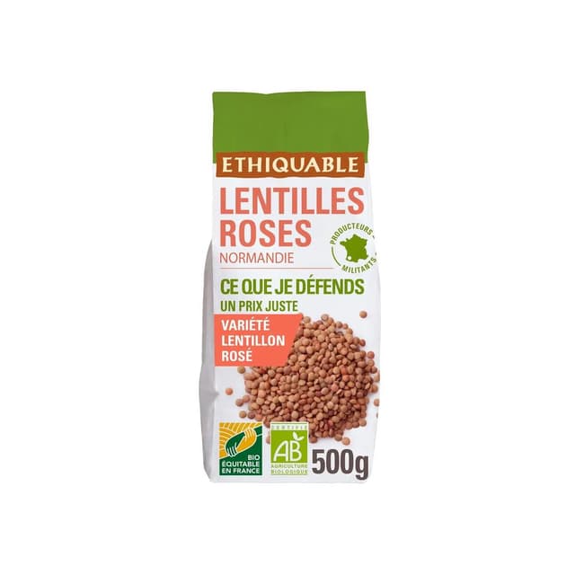 3760091726964 - Paysans d'ici - Commerce Equitable - Lentilles Roses Normandie Bio