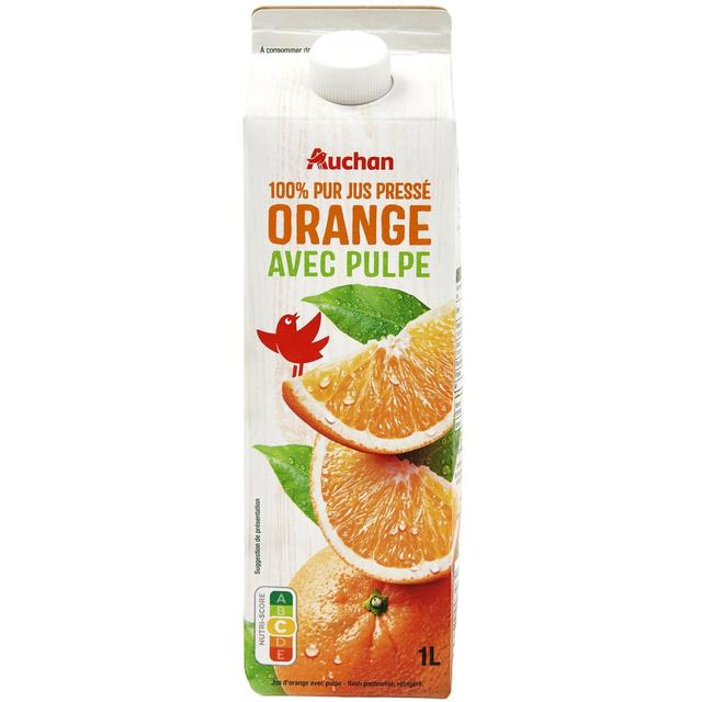 3596710007264 - Auchan - Pur Jus d'Orange Avec Pulpe