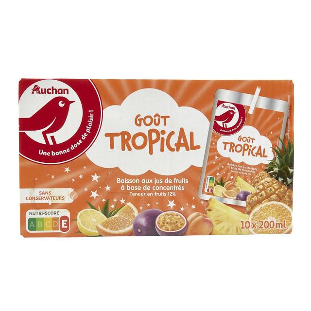 3596710508464 - Auchan - Boisson aux jus de fruits goût tropical