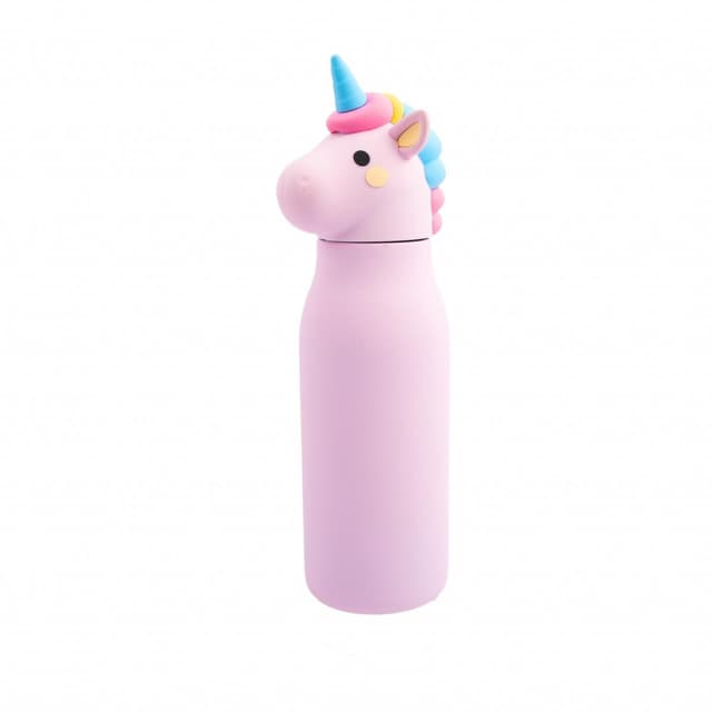 5404035729564 - Dotz - Bouteille en acier inoxydable à double paroi avec paille en silicone Luna