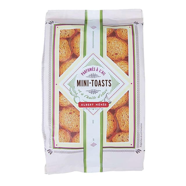 3234750000165 - Albert Ménès - Mini toast à l'Huile d'Olive parfumés à l'Ail