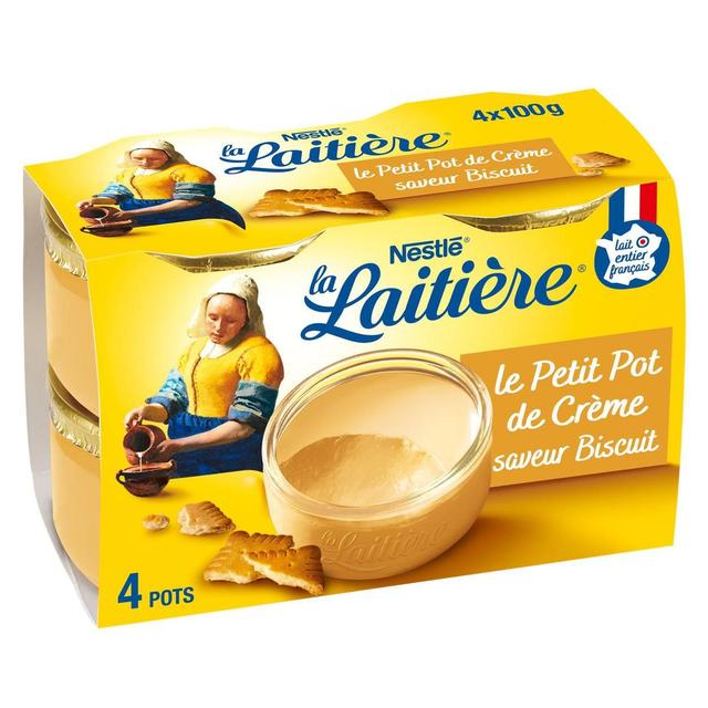 3023290640265 - La laitière - Petit pot de crème saveur biscuit