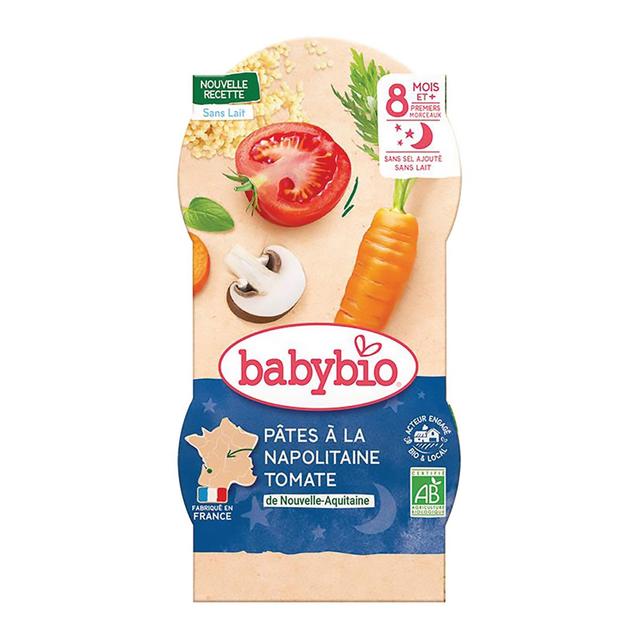 3288131520865 - Babybio - Pâtes à la Napolitaine Tomates Bio Bol Bébé Dès 8 mois