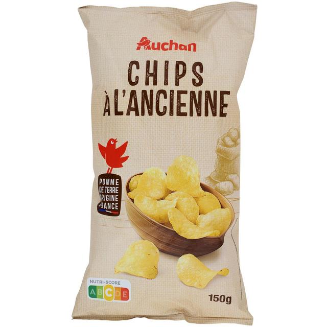 3254560618855 - Auchan - Chips à l'ancienne nature