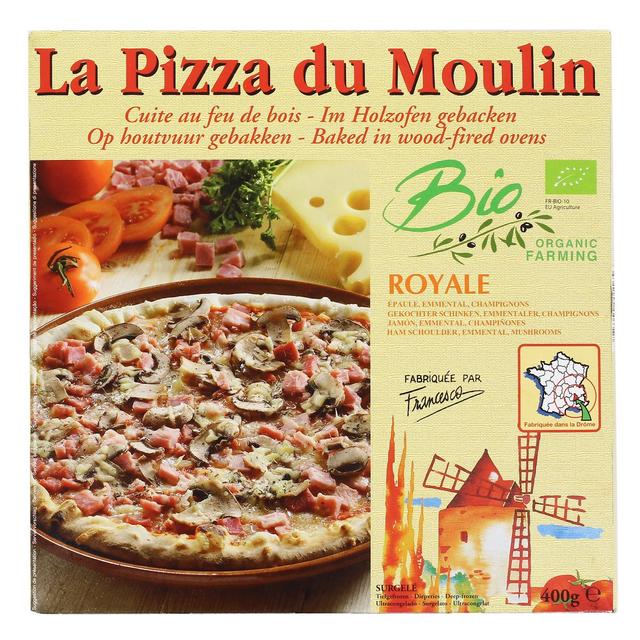 3273640001165 - La Pizza du Moulin - Pizza royale Bio Épaule, emmental et champignons cuite au feu de bois