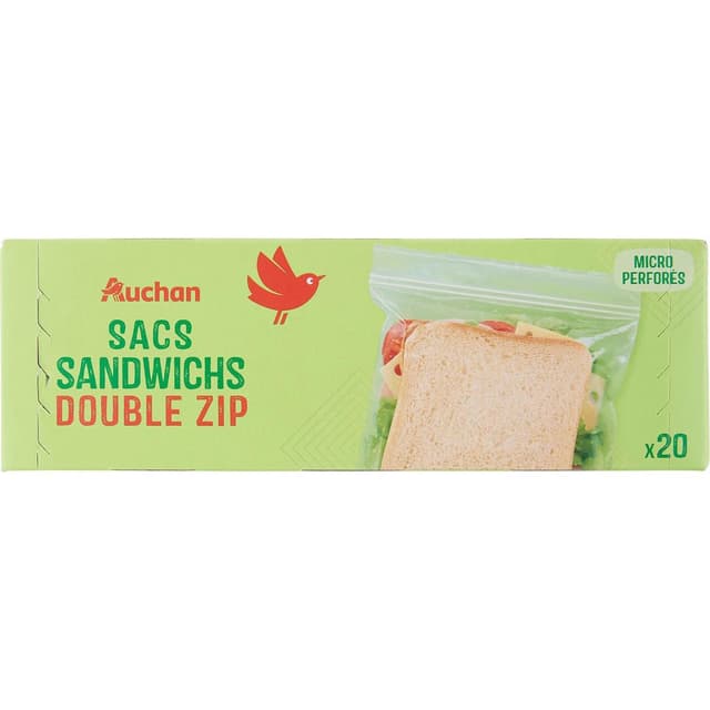 3245678141465 - Auchan - Sac a repas double zip