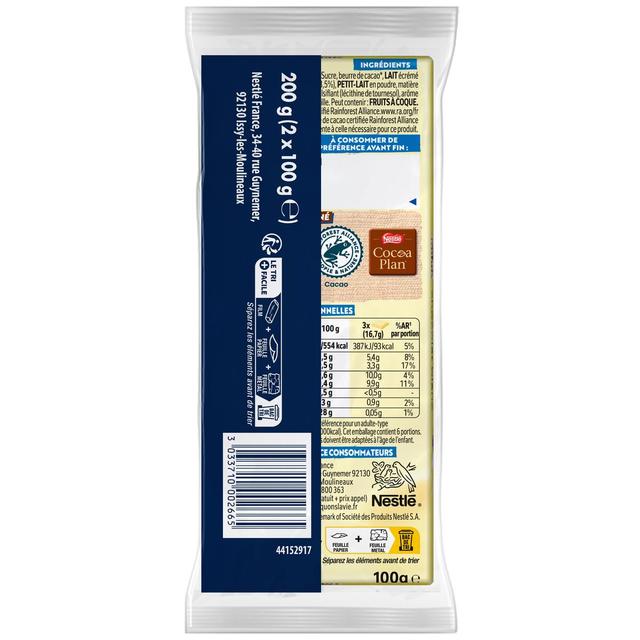 3033710002665 - Galak - Chocolat blanc