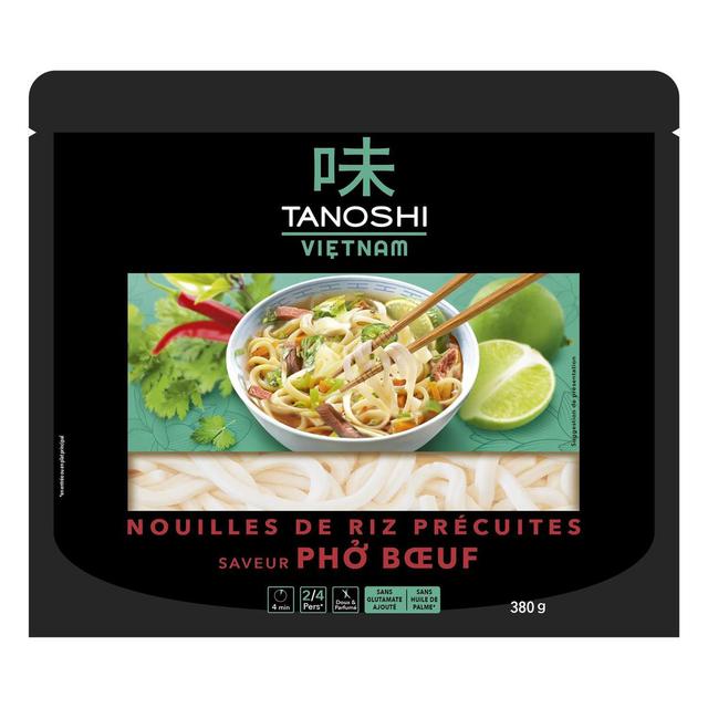 3229820803265 - Tanoshi - Vietnam - Nouilles de Riz précuites Saveur Boeuf pour Soupe Pho
