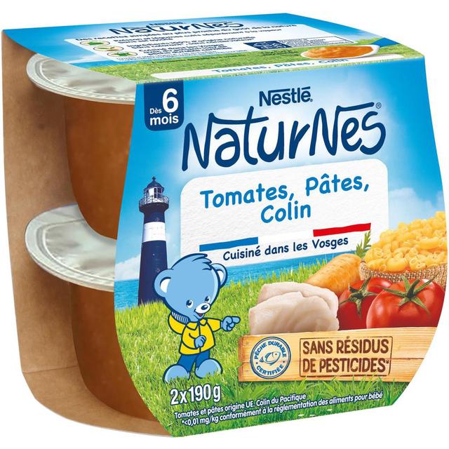 8445291113565 - Nestlé - Naturnes - Tomates Pâtes Colin Bol Bébé Dès 6 mois