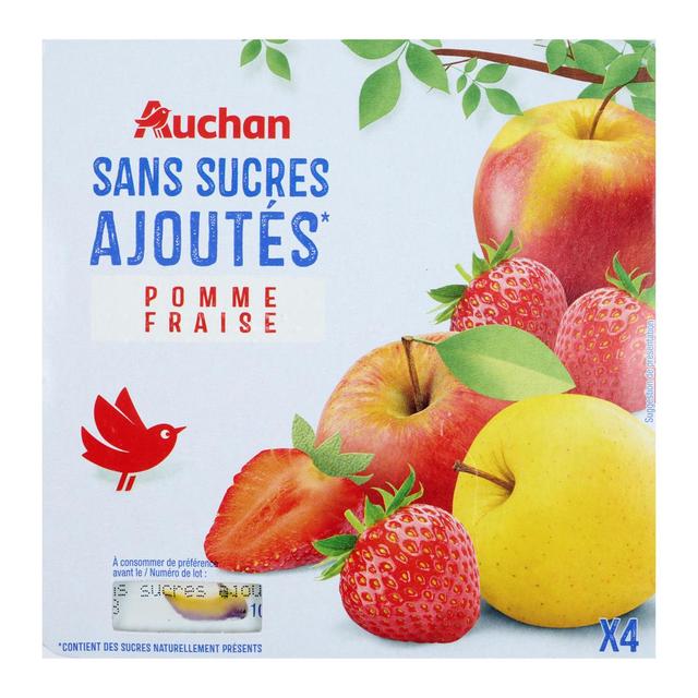 3596710474165 - Auchan - Pomme fraise sans sucres ajoutés