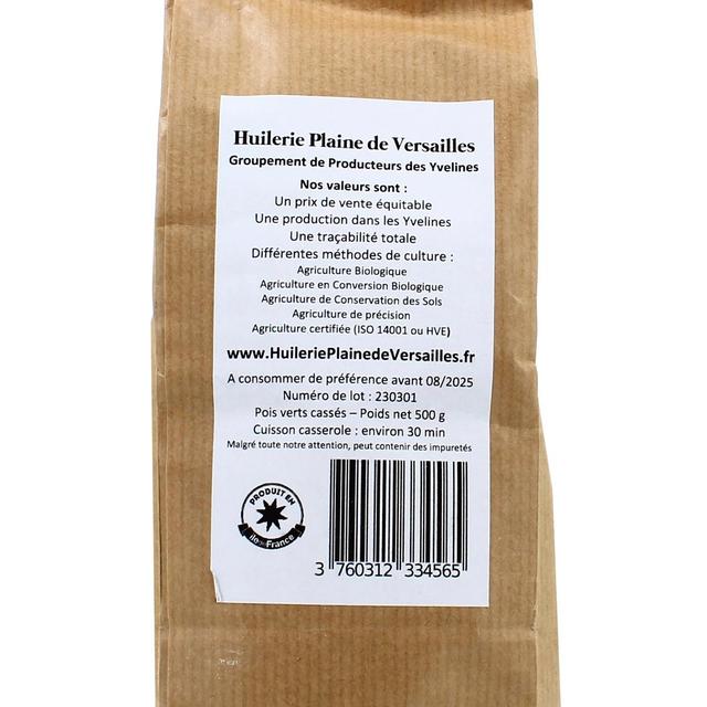 3760312334565 - Huilerie Plaine de Versailles - Pois Cassés cultivé dans les Yvelines