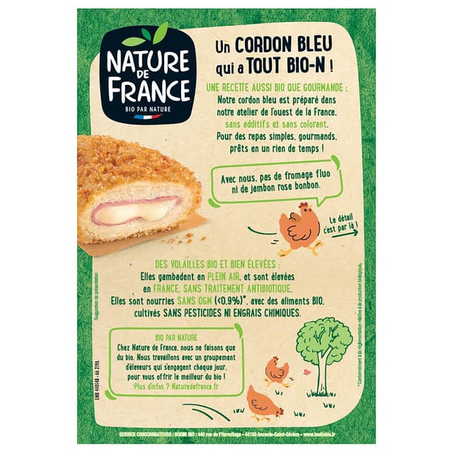 3422210438065 - Nature De France - Cordons Bleus Bio