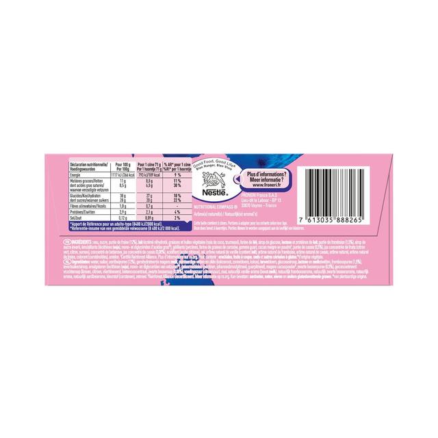 7613035888265 - Extrême - Cônes glacés fraise vanille et sauce aux fruits rouges