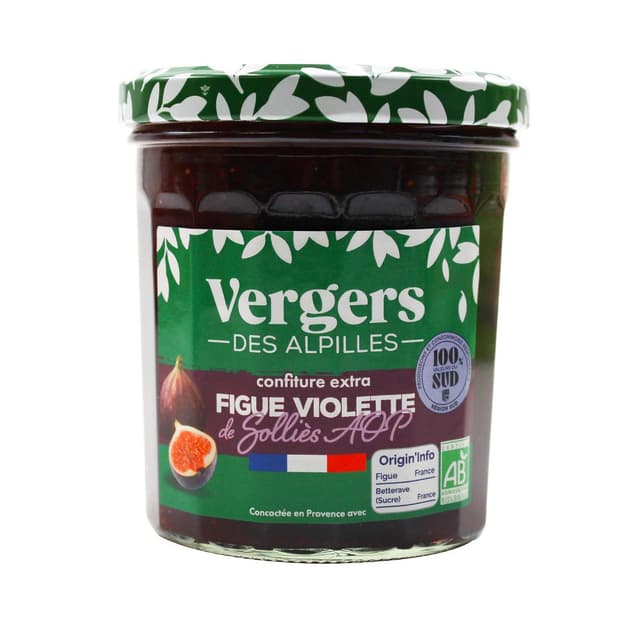 3452200009265 - Vergers des Alpilles - Confiture Extra Figue Rouge de Provence Bio