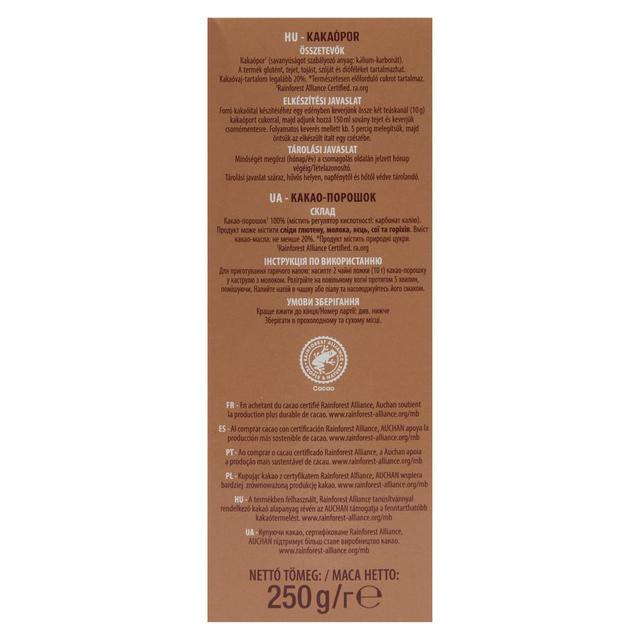 3245678049365 - Auchan - 100% pur cacao en poudre non sucré