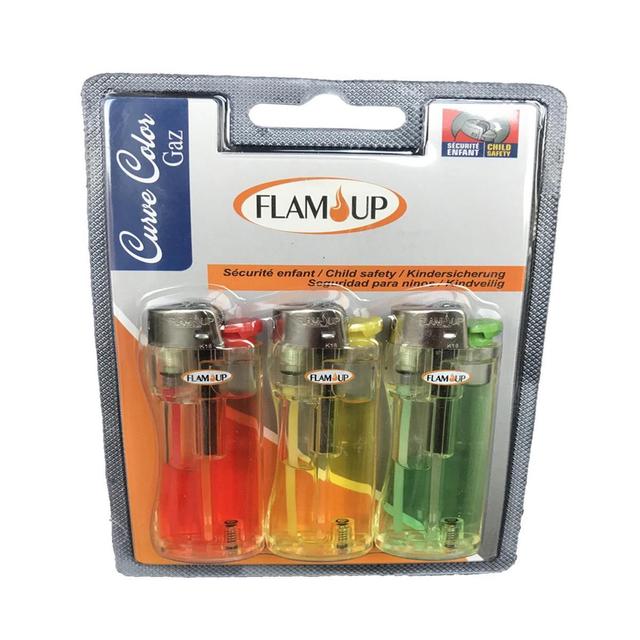 3298960910966 - Flam'Up - Briquet Pierre Curve Color au gaz