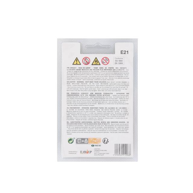 3298960910966 - Flam'Up - Briquet Pierre Curve Color au gaz