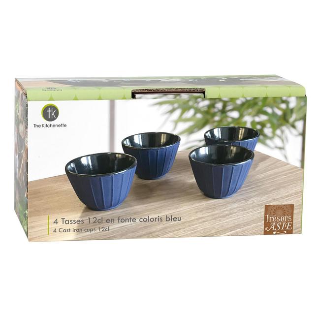 3256390177366 - The Kitchenette - Lot de 4 tasses à thé fonte