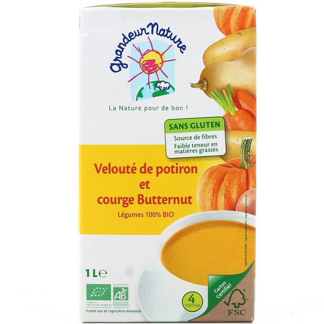 3252920048366 - Grandeur nature - Velouté de potiron et courge Butternut Bio