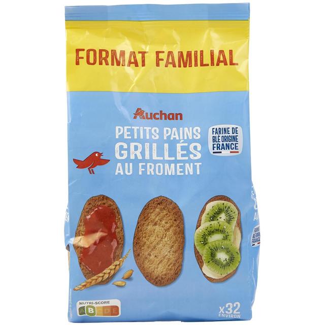 3596710509966 - Auchan - Petits pains grillés au froment sans huile de palme