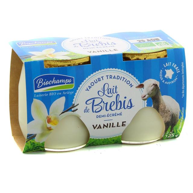 3375610000267 - Biochamps - Yaourt bio vanille au lait de brebis