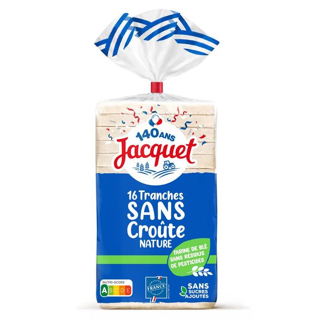 3029330071167 - Jacquet - Pain de Mie Sans Croûte et Sans Sucre Ajouté