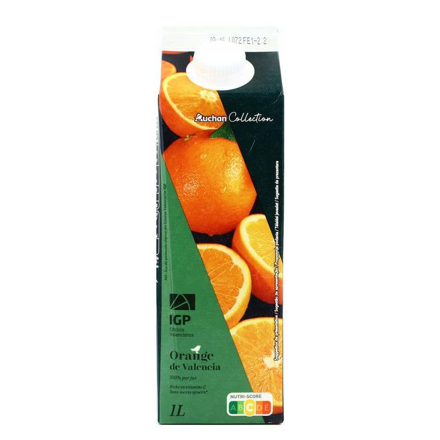 3596710544967 - Auchan Gourmet - Pur jus d'orange IGP Valencia sans sucres ajoutés