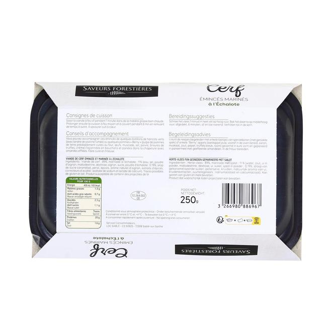 3266980886967 - Saveurs Forestières - Emincé de Cerf aux échalottes