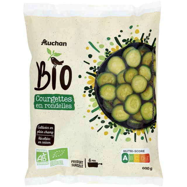 3596710547067 - Auchan BIO - Courgettes en rondelles bio